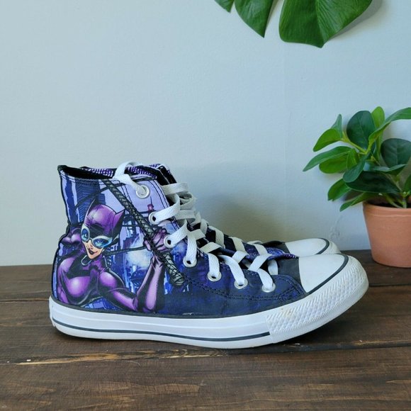 Converse Shoes - Converse All Star Comics Catwoman Shoes Size 8